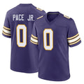 Tocy MN.Vikings #0 Ivan Pace Jr. Player Purple Classic Home Game Stitched Jerseys