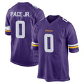 Tocy MN.Vikings #0 Ivan Pace Jr. Player Purple Home Game Stitched Jerseys