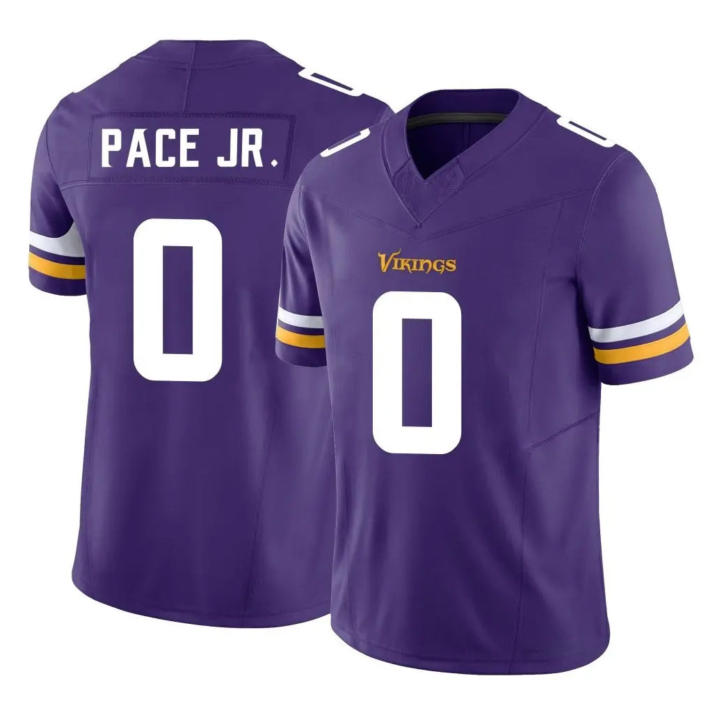 Tocy MN.Vikings #0 Ivan Pace Jr. Player Purple Limited Vapor F.U.S.E. Home Game Stitched Jerseys