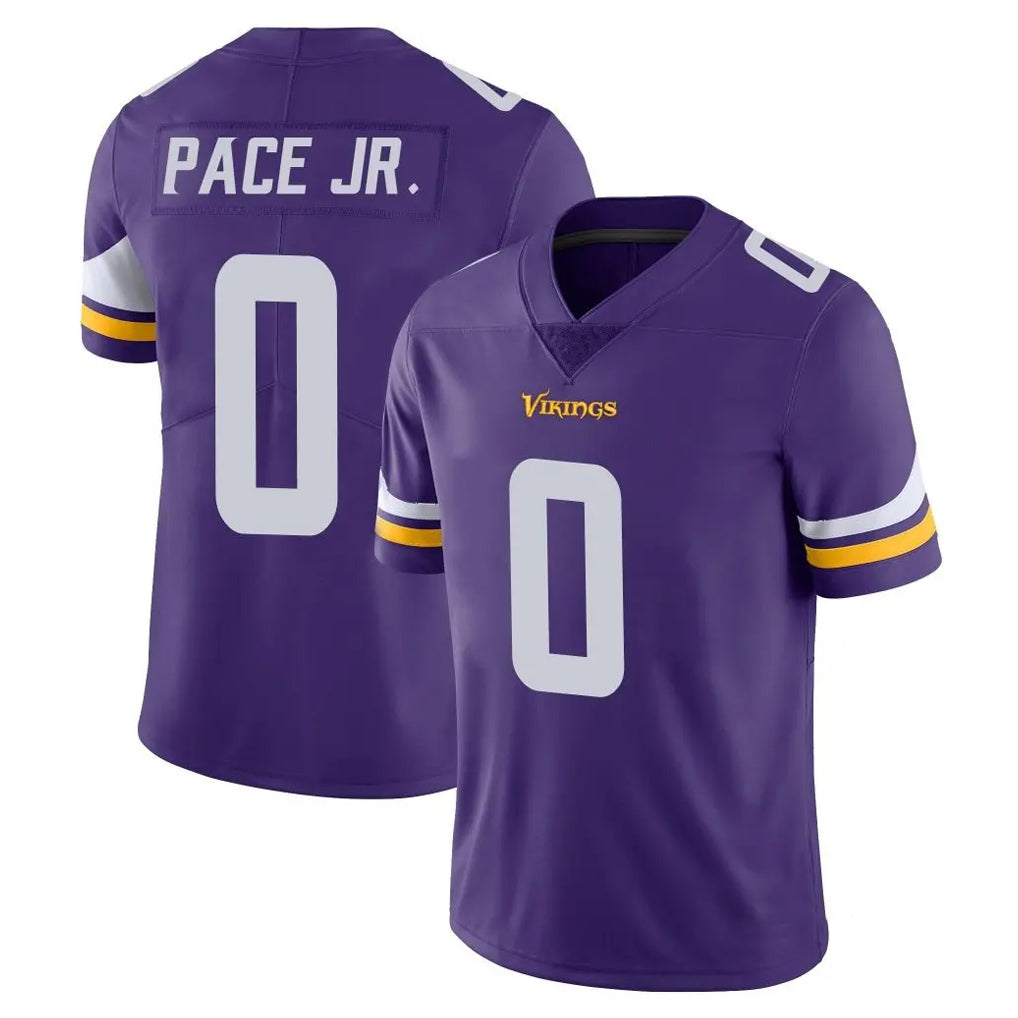 Tocy MN.Vikings #0 Ivan Pace Jr. Player Purple Limited Vapor Untouchable Home Game Stitched Jerseys