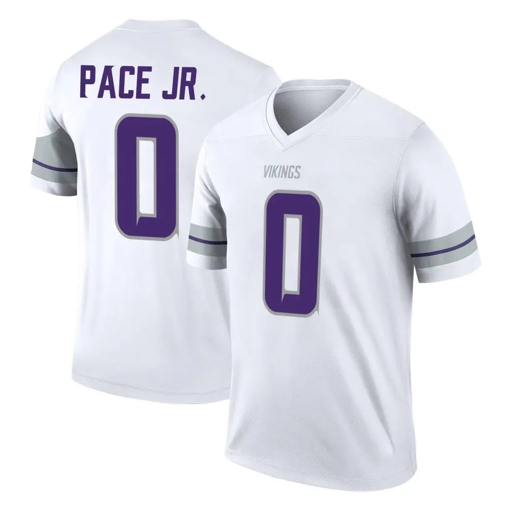 Tocy MN.Vikings #0 Ivan Pace Jr. Player White Alternate Legend Home Game Stitched Jerseys
