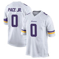 Tocy MN.Vikings #0 Ivan Pace Jr. Player White Home Game Stitched Jerseys