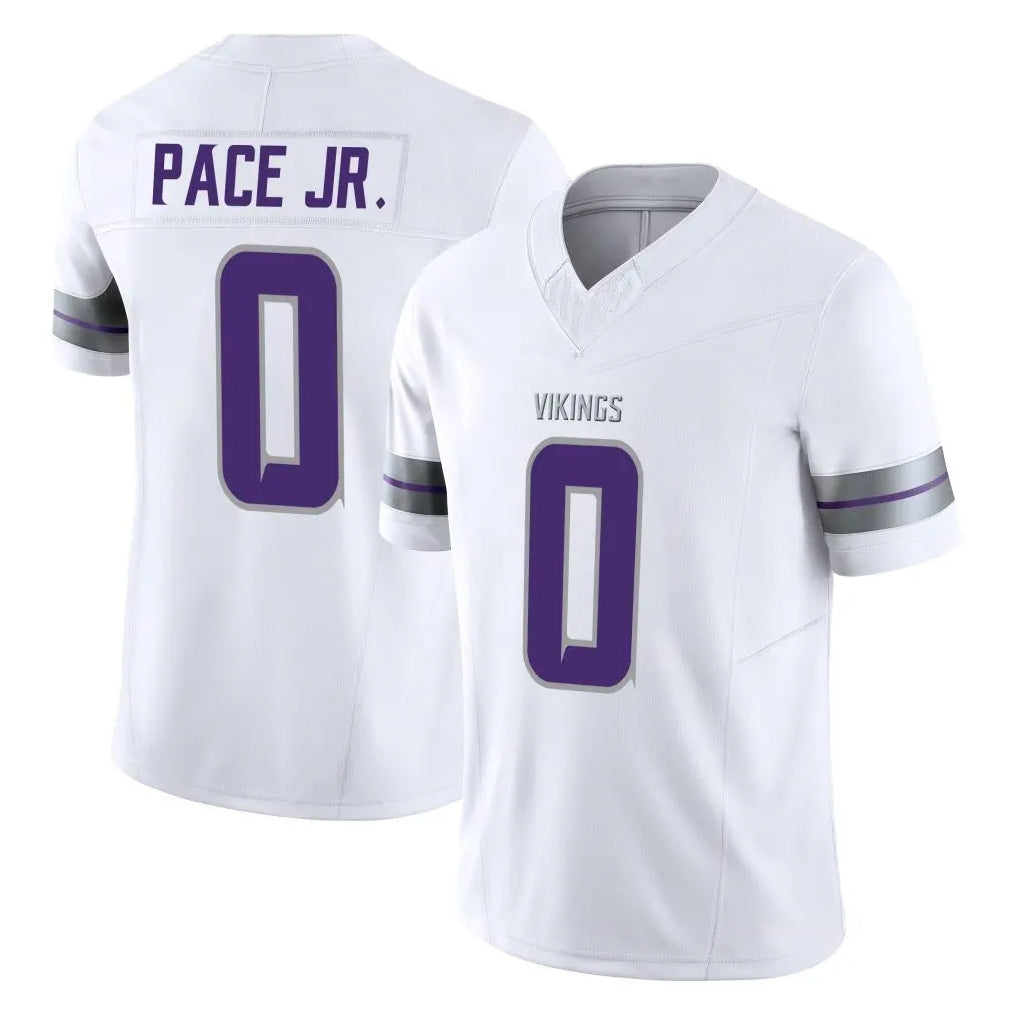 Tocy MN.Vikings #0 Ivan Pace Jr. Player White Limited Alternate Vapor F.U.S.E. Home Game Stitched Jerseys
