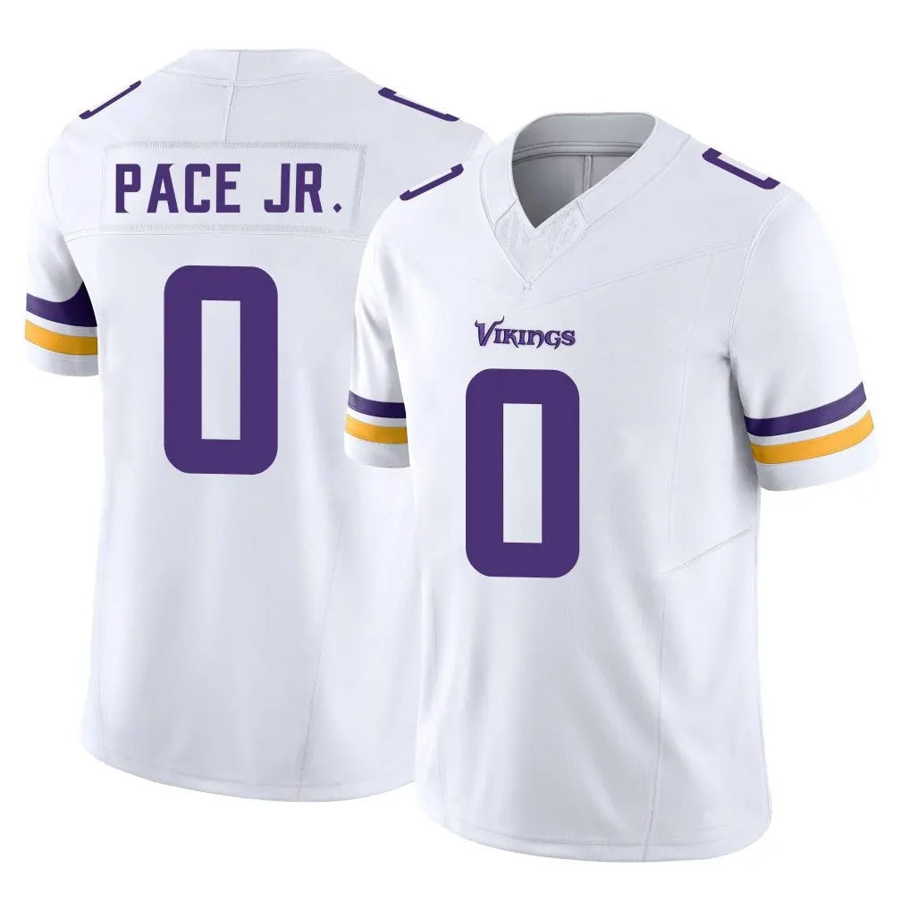 Tocy MN.Vikings #0 Ivan Pace Jr. Player White Limited Vapor F.U.S.E. Home Game Stitched Jerseys