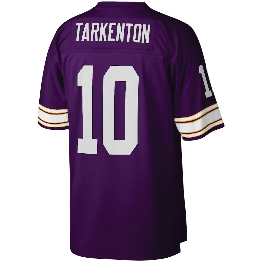 Tocy MN.Vikings #10 Fran Tarkenton Mitchell & Ness Purple Legacy Replica Jersey