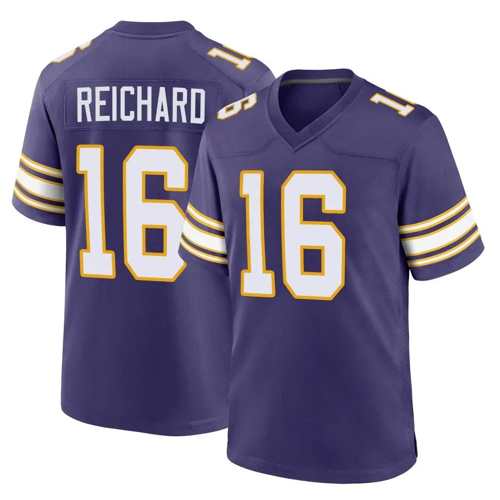 Tocy MN.Vikings #16 Will Reichard Player Purple Classic Home Game Stitched Jerseys