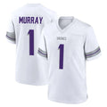 Tocy MN.Vikings #1 Kyler Murray Player White Alternate Home Game Stitched Jerseys