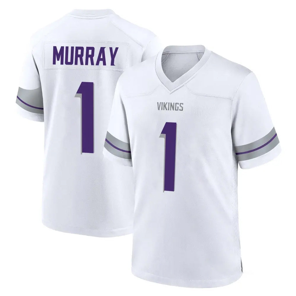 Tocy MN.Vikings #1 Kyler Murray Player White Alternate Home Game Stitched Jerseys