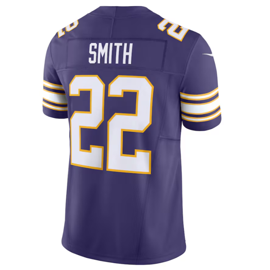 tocy MN.Vikings #22 Harrison Smith Purple Vapor F.U.S.E. Limited Jersey Stitched American Stitched Jersey