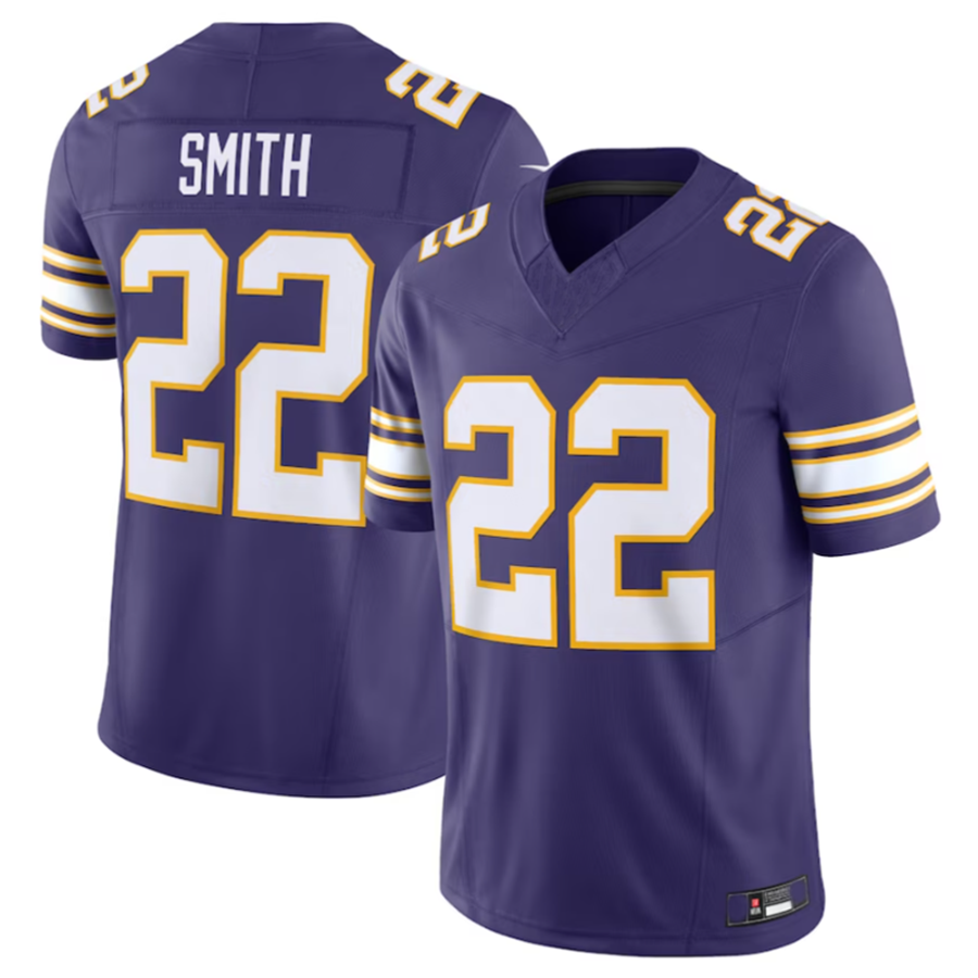 tocy MN.Vikings #22 Harrison Smith Purple Vapor F.U.S.E. Limited Jersey Stitched American Stitched Jerseys