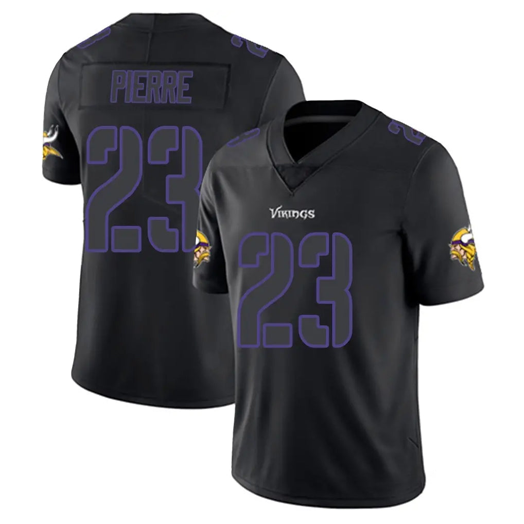 Tocy MN.Vikings #23 James Pierre Player Black Impact LImited Home Game Stitched Jerseys