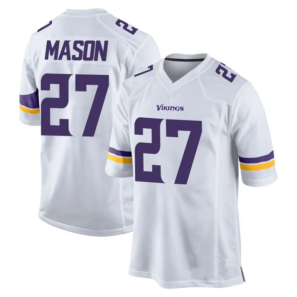 Tocy MN.Vikings #27 Jordan Mason Player White Home Game Stitched Jerseys