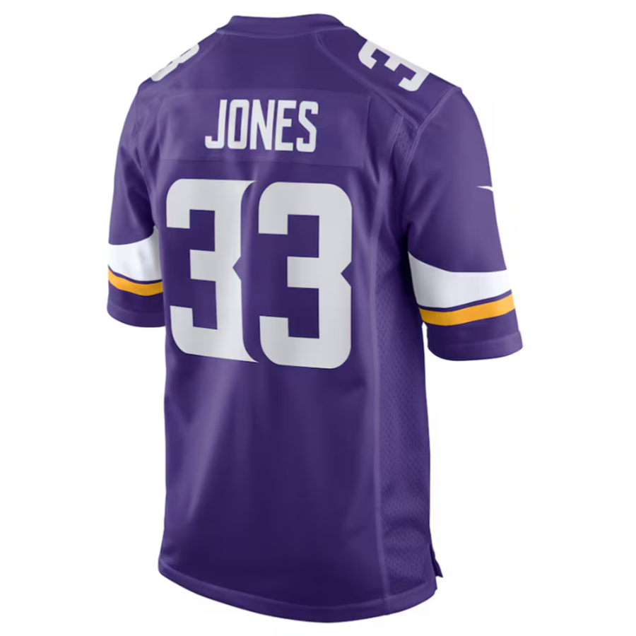 tocy MN.Vikings #33 Aaron Jones Purple Game Player Jersey Stitched American Stitched Jersey