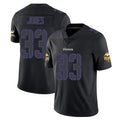 Tocy MN.Vikings #33 Aaron Jones Sr. Player Black Impact LImited Home Game Stitched Jerseys