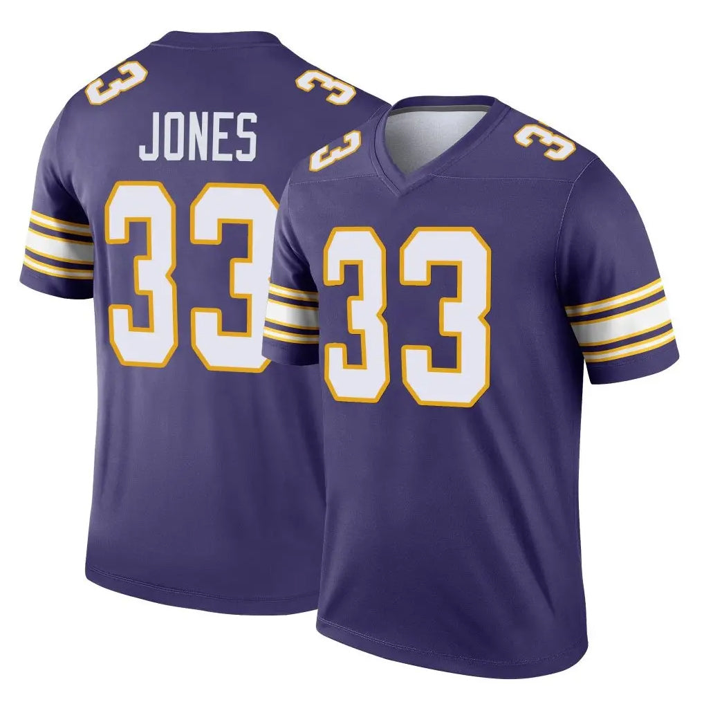 Tocy MN.Vikings #33 Aaron Jones Sr. Player Purple Limited Classic Home Game Stitched Jerseys