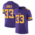 Tocy MN.Vikings #33 Aaron Jones Sr. Player Purple Limited Color Rush Home Game Stitched Jerseys