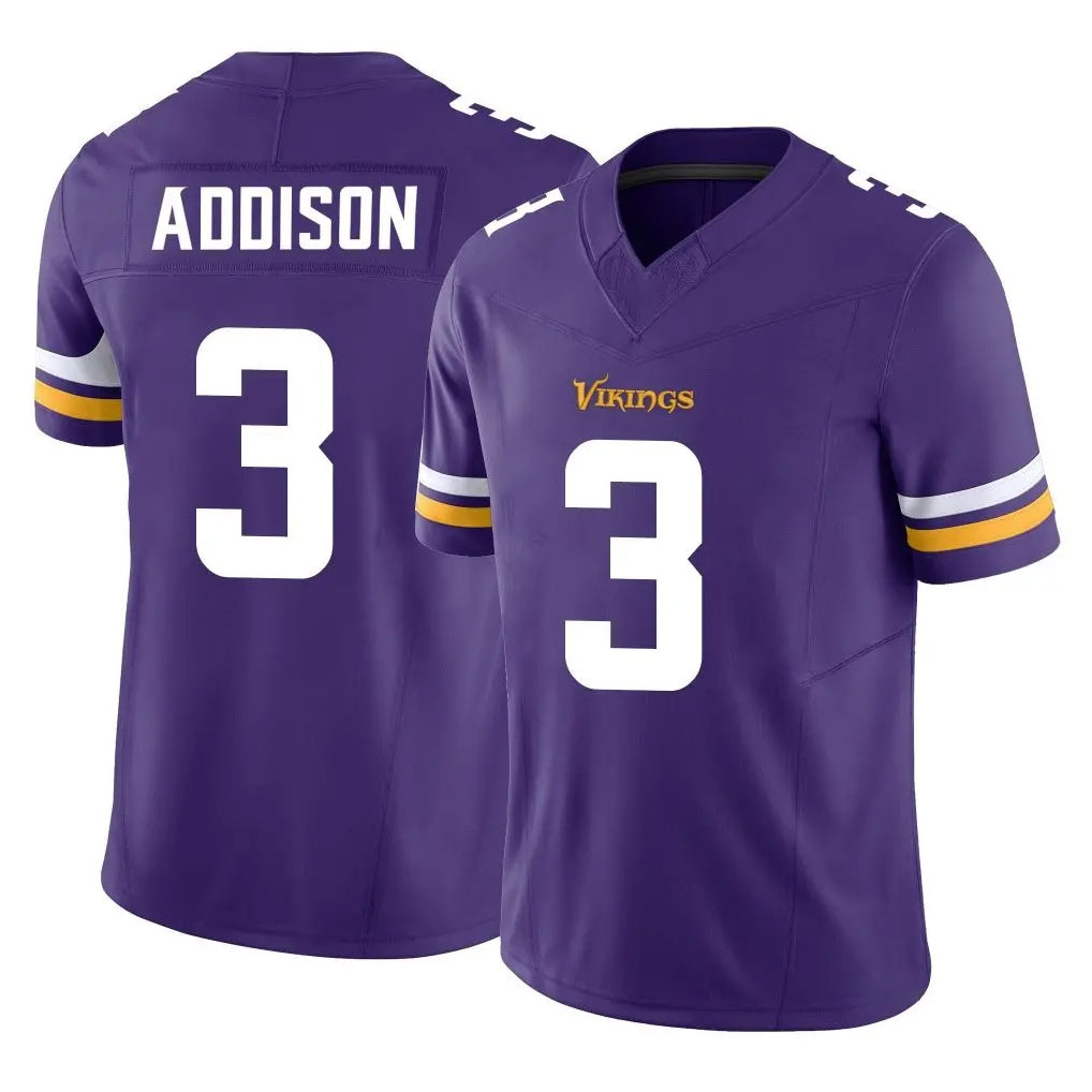 Tocy MN.Vikings #3 Jordan Addison Player Purple Limited Vapor F.U.S.E. Home Game Stitched Jerseys