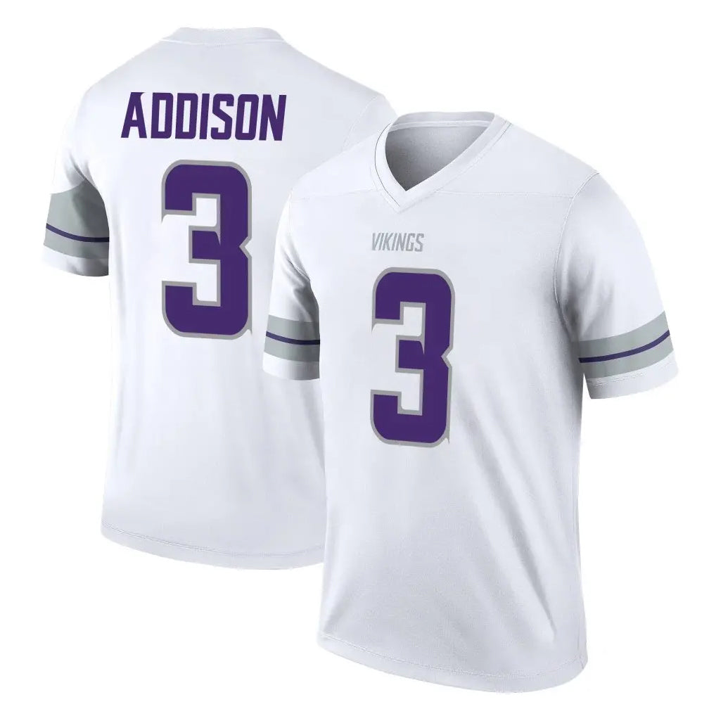 Tocy MN.Vikings #3 Jordan Addison Player White Alternate Legend Home Game Stitched Jerseys