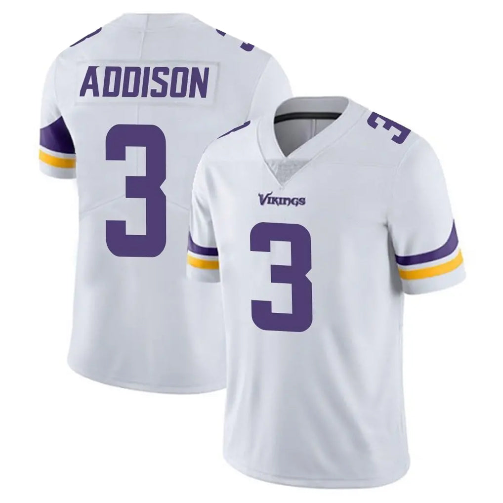 Tocy MN.Vikings #3 Jordan Addison Player White Limited Vapor Untouchable Home Game Stitched Jerseys