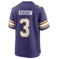 tocy MN.Vikings #3 Jordan Addison Purple Classic Player Game Jersey American Stitched Jersey