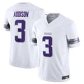 tocy MN.Vikings #3 Jordan Addison White Alternate Vapor F.U.S.E. Limited American Stitched Jerseys