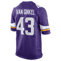 tocy MN.Vikings #43 Andrew Van Ginkel Purple Team Game Jersey Stitched American Stitched Jerseys