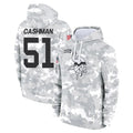 Tocy MN.Vikings #51 Blake Cashman Player Arctic Camo Salute to Service Pullover Hoodies Limited Game Stitched Jerseys