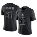 Tocy MN.Vikings #51 Blake Cashman Player Black Reflective LImited Home Game Stitched Jerseys