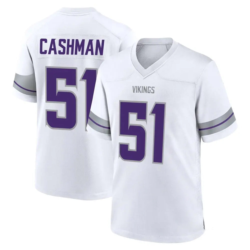 Tocy MN.Vikings #51 Blake Cashman Player White Alternate Home Game Stitched Jerseys