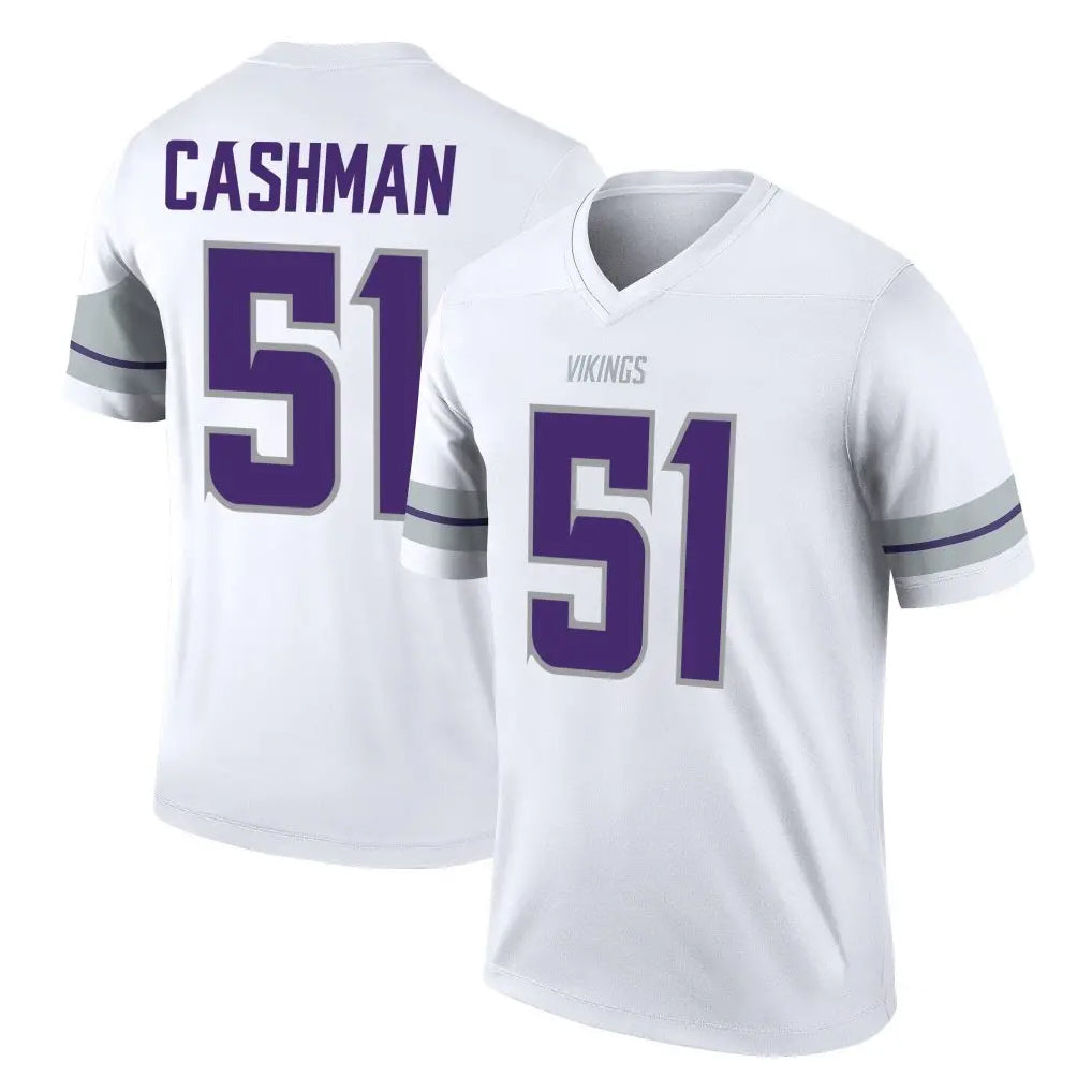 Tocy MN.Vikings #51 Blake Cashman Player White Alternate Legend Home Game Stitched Jerseys