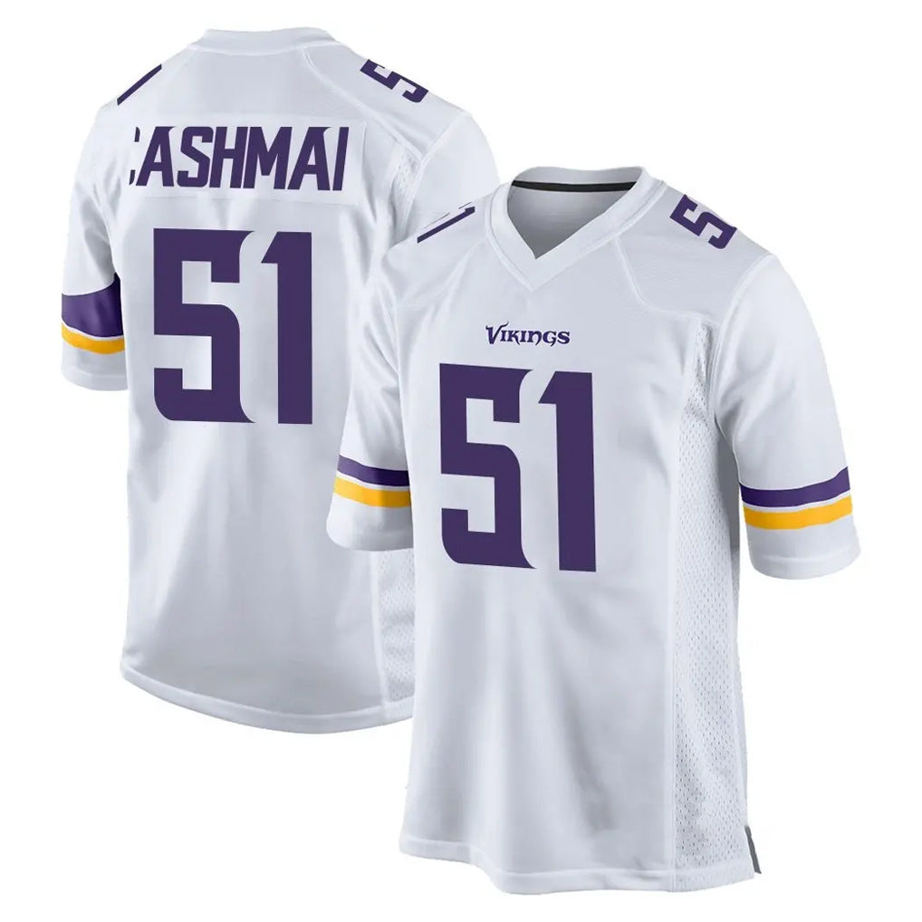 Tocy MN.Vikings #51 Blake Cashman Player White Home Game Stitched Jerseys