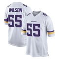 Tocy MN.Vikings #55 Eric Wilson Player White Home Game Stitched Jerseys
