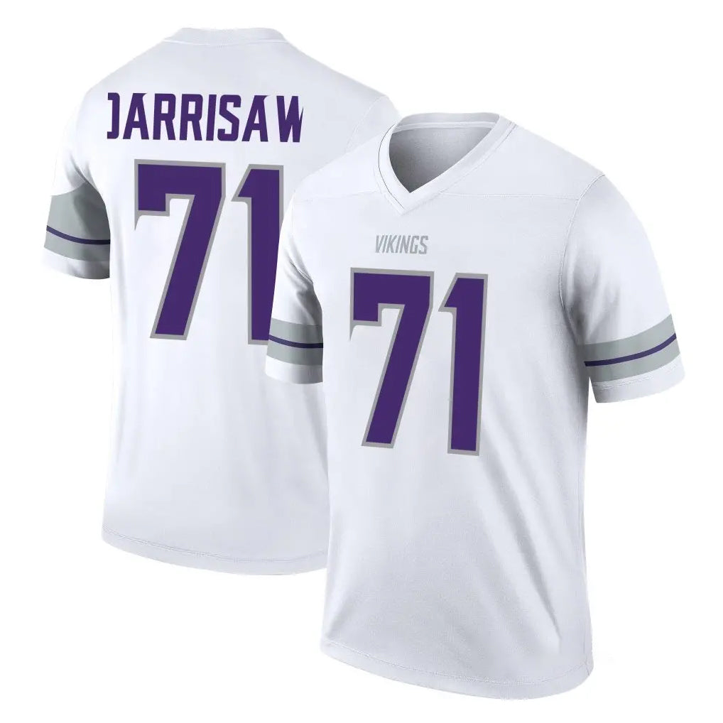 Tocy MN.Vikings #71 Christian Darrisaw Player White Alternate Legend Home Game Stitched Jerseys