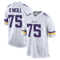 Tocy MN.Vikings #75 Brian O'Neill Player White Home Game Stitched Jerseys