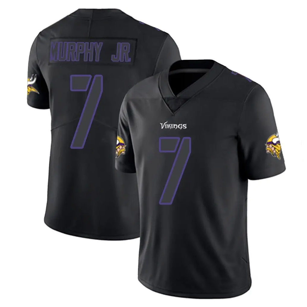 Tocy MN.Vikings #7 Byron Murphy Jr. Player Black Impact LImited Home Game Stitched Jerseys
