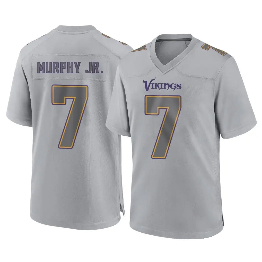 Tocy MN.Vikings #7 Byron Murphy Jr. Player Gray Atmosphere Fashion Home Game Stitched Jerseys