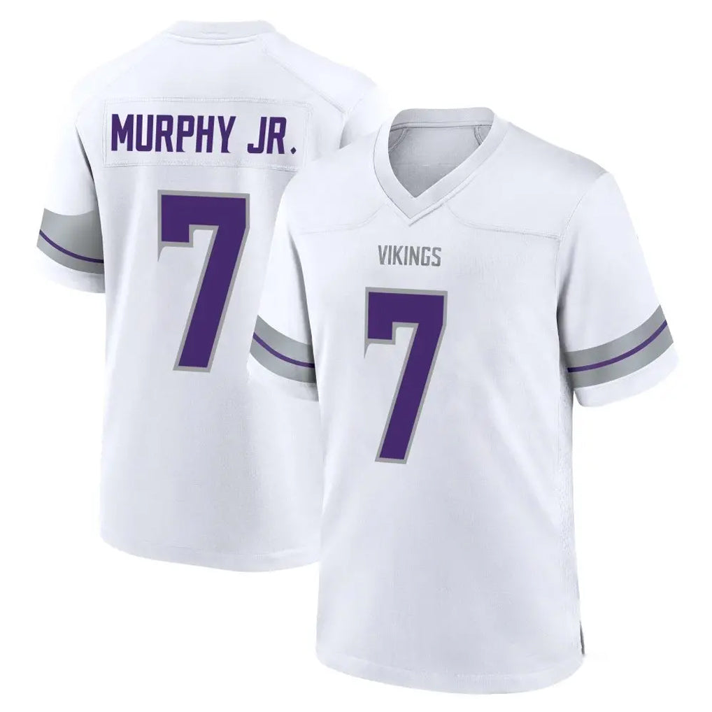 Tocy MN.Vikings #7 Byron Murphy Jr. Player White Alternate Home Game Stitched Jerseys