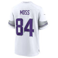 tocy MN.Vikings #84 Randy Moss White Alternate Retired Player Game Jersey American Stitched Jersey