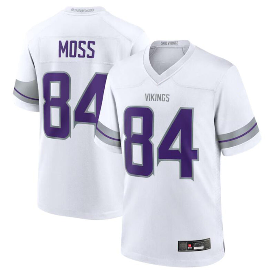 tocy MN.Vikings #84 Randy Moss White Alternate Retired Player Game American Stitched Jerseys