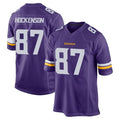 Tocy MN.Vikings #87 T.J. Hockenson Player Purple Home Game Stitched Jerseys