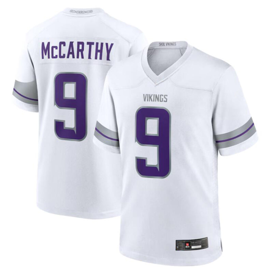 tocy MN.Vikings #9 J.J. McCarthy White Alternate Game Player American Stitched Jerseys