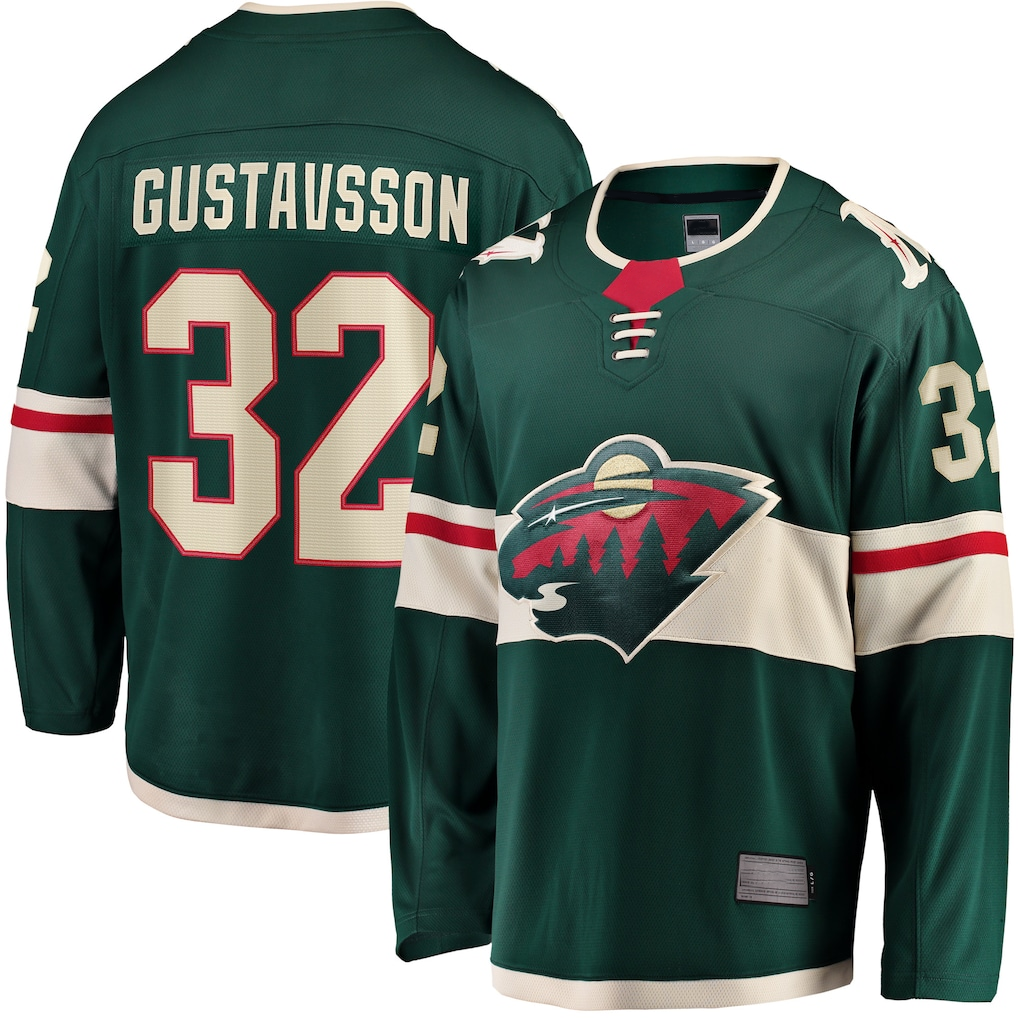 Tocy M.Wild #32 Filip Gustavsson Green Home Breakaway Player Jerseys