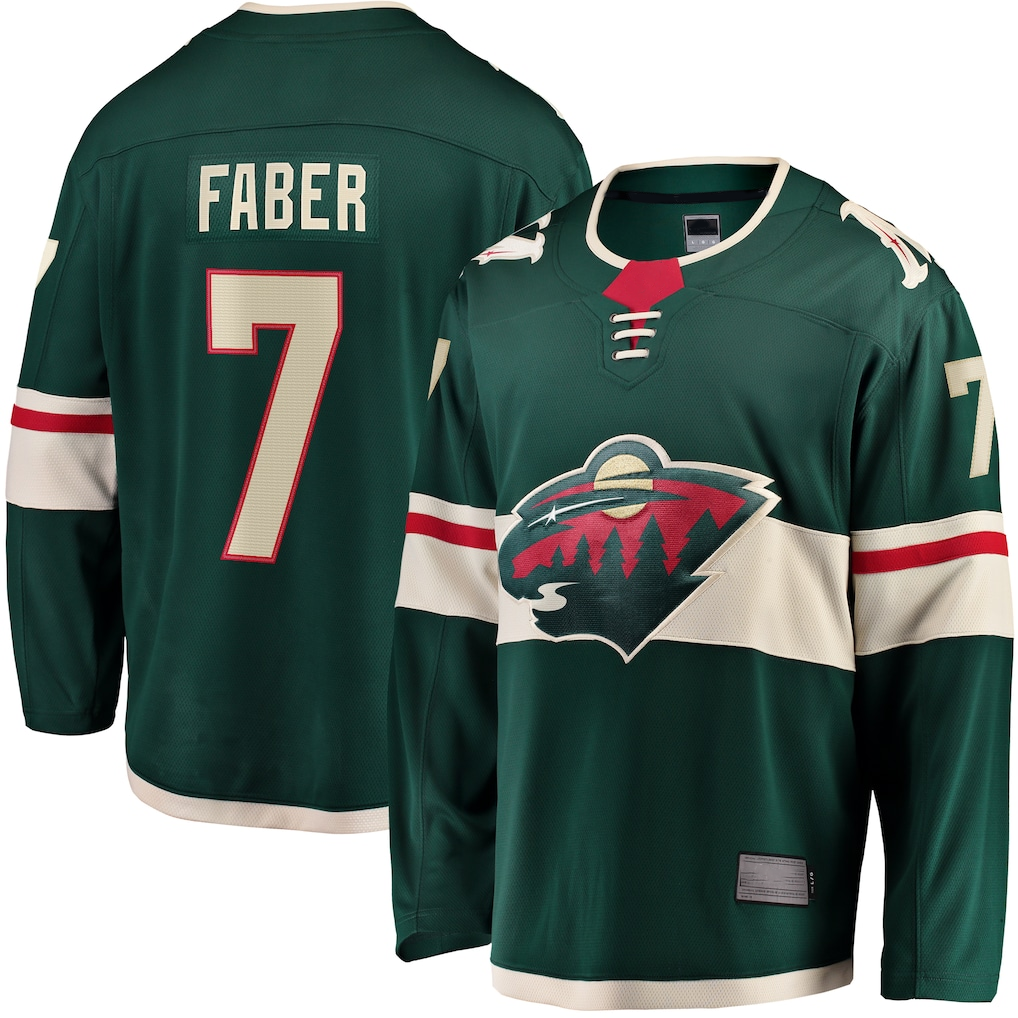 Tocy M.Wild #7 Brock Faber Green Home Breakaway Player Jerseys