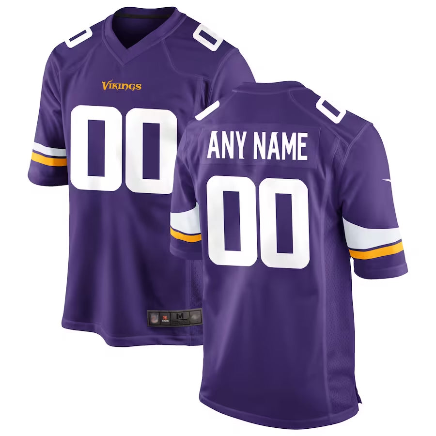 tocy Custom MN.Vikings Game Home Stitched Jerseys