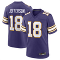 tocy MN.Vikings #18 Justin Jefferson Player Purple Classic Limited Game Stitched Jerseys