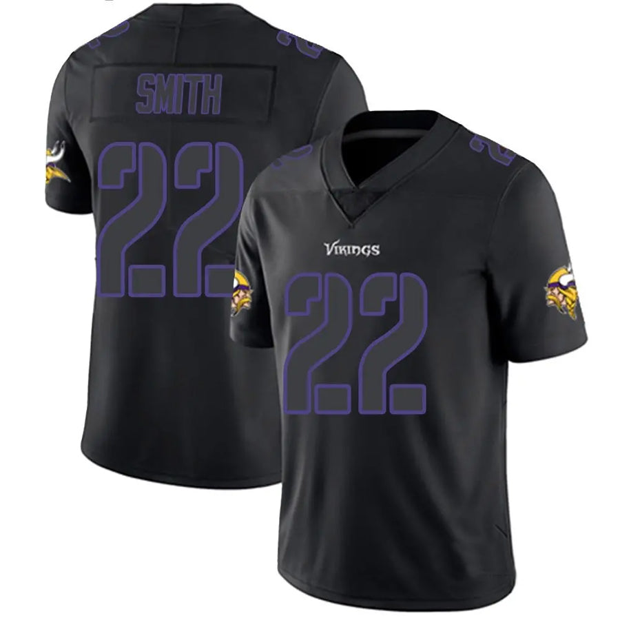 tocy MN.Vikings #22 Harrison Smith Player Limited Black Impact Game Stitched Jerseys