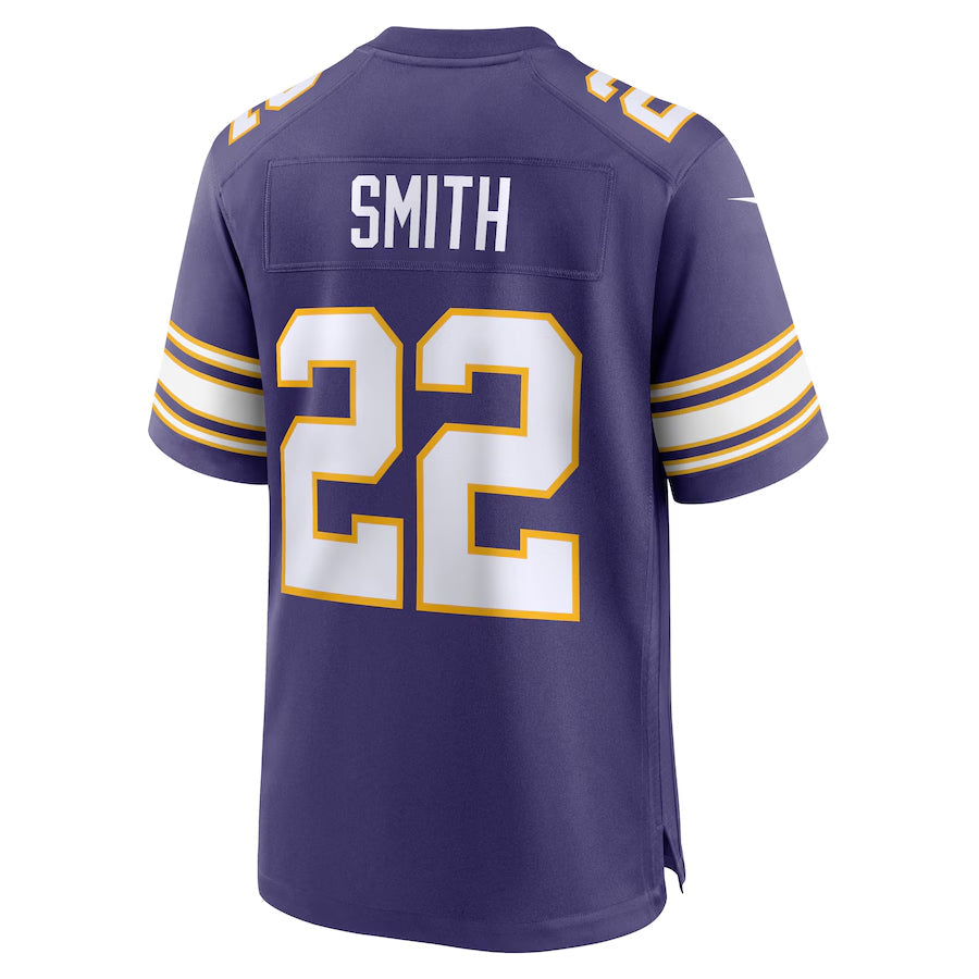 tocy MN.Vikings #22 Harrison Smith Player Purple Classic Game Stitched Jerseys