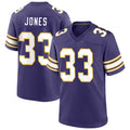 tocy MN.Vikings #33 Aaron Jones Player Purple Classic Game Stitched Jerseys