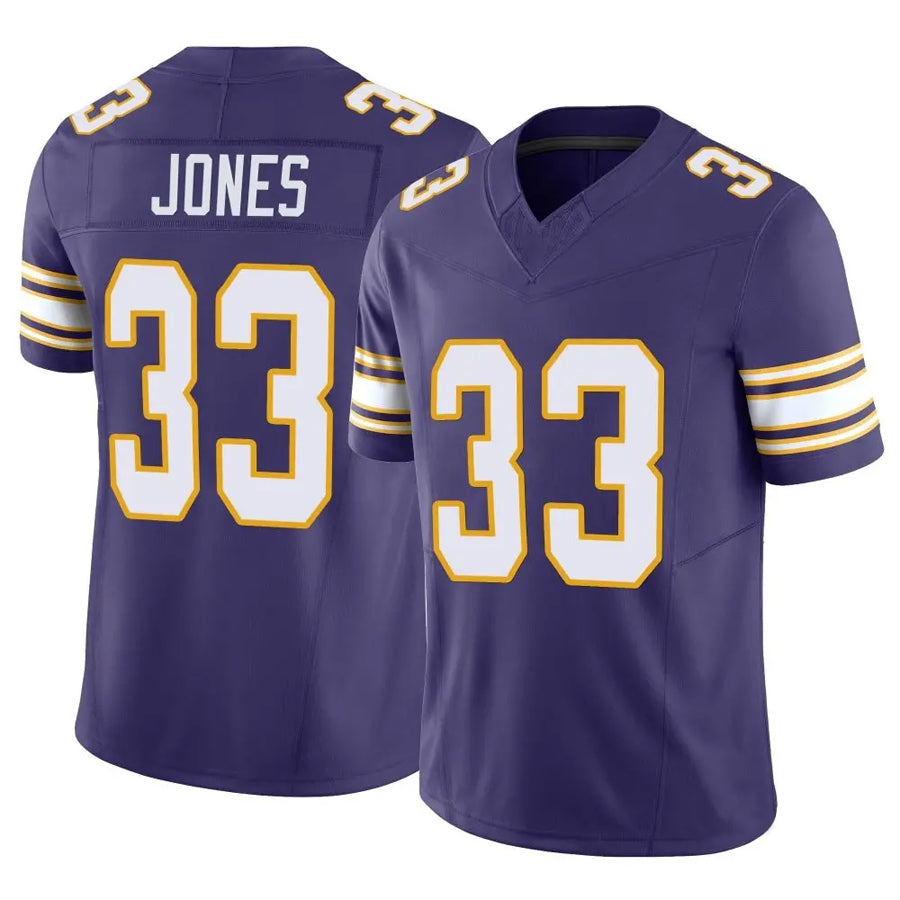 tocy MN.Vikings #33 Aaron Jones Player Purple Classic Vapor F.U.S.E. Limited Stitched Jerseys