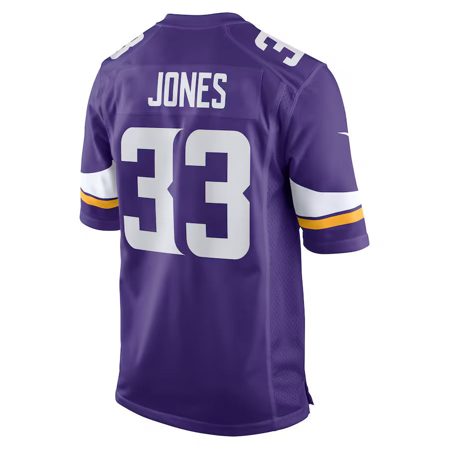 tocy MN.Vikings #33 Aaron Jones Player Purple Home Game Stitched Jerseys